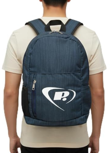 Protos Medium Backpack – 15L Water-Resistant Daypack with Drink Pocket – Lightweight, Durable & Practical for Travel, Work or Everyday Use (Blue Denim)