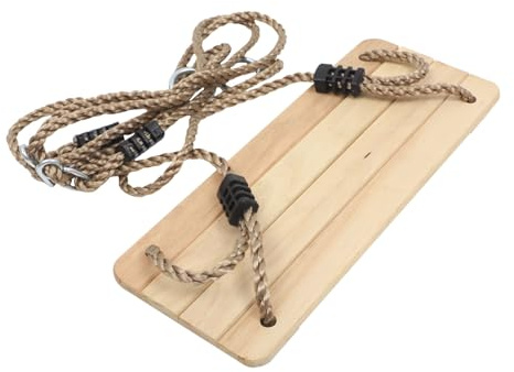 BESTonZON Wooden Swing Chair for Childrens Garden Furniture Outdoor Swing Plaything for Garden Boys and Girls Backyard Entertainment