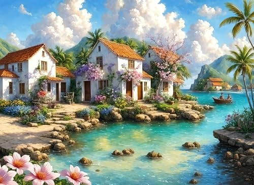 Mr. Broccoli Caribbean Casa Jigsaw Puzzle, 1000 Pieces, 68 x 48 cm, Green