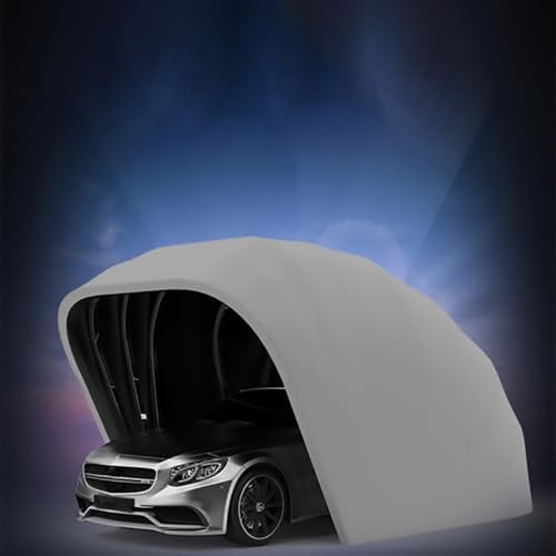 Halbautomatischer Faltgarage, Upgraded Retractable Carport, All Weather Heavy Duty Carport, Mobile Portable Garage, Folding Car Tent, Anti-Snow Tent Car Cover for Outdoor (5.9 x 2.7 x 2.45 m)