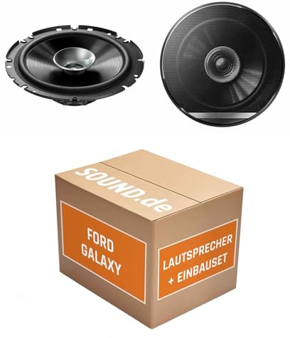 Lautsprecher Boxen Einbaupaket für Pioneer TS-G1710F kompatibel mit Ford Galaxy Typ WA6 hinten | 2X Tief-Mitteltöner mit integriertem Hochtöner 280W MAX