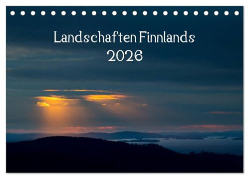 Landschaften Finnlands (Tischkalender 2026 DIN A5 quer), CALVENDO Monatskalender: Stimmungsvolle Impressionen von finnischen Landschaften (CALVENDO Natur)