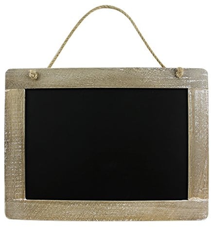 com-four® Memotafel - Kreidetafel zum Aufhängen - dekorative Tafel zum Beschriften - 29 x 21,9 cm (01 Stück - 29 x 21.9 cm)