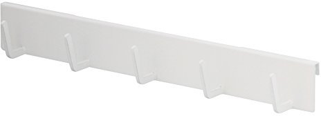 Yamazaki Home 4183-P Gitterpaneelzubehör Grid Panel 5 Haken Zubehör zum Aufhängen von Küchenutensilien und Werkzeugen | Stahl | Arbeitsplatte Regal, Weiß