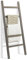MyGift Wall-Leaning Rustic Gray Wood Ladder-Style Blanket Rack