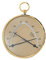 Thermo-Hygrometer – MADE IN GERMANY – Misst die Temperatur und Luftfeuchte – Zum Aufhängen geeignet – Material: Kunststoff – Goldfarben – Ø 85 mm – C344904