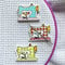 DPXWCCH Magnetisch Needle Minder, Nähmaschine Needle Nanny, 3er-Set Hölzern Nadelhalter,Kreuzstich Nähen Stickerei Zubehörteil