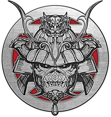 Iron Maiden Badge Pack Senjutsu Band Logo Nue offiziell Metal Lapel One Size