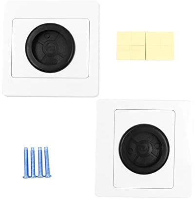 Hsthe Sea Lot de 2 guide-câbles encastrés de type 86 pour une sortie de câble élégante, cache-boîtier encastré, ouverture de 32 mm, blanc