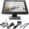 Schermo touch screen LCD 17 Resistiv Touch Monitor Tavolo POS in metallo con copertura in plastica rigida e interfaccia touch USB per uso al dettaglio punto vendita (POS)