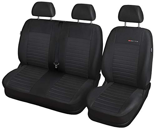 Mossa - Maßgeschneiderte Sitzbezüge Auto kompatibel mit Opel Vivaro II Van (2014-2019) - Autositzbezüge Schonbezüge für Autositze - E4 1