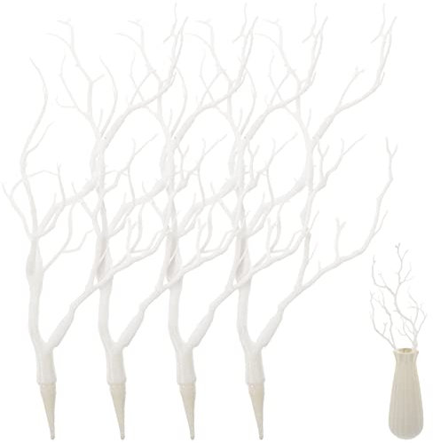 Rami Di Corna Di Albero in Plastica Realistici 4 Pezzi Rami Secchi Artificiali Decorazioni Per Riempire Vasi Decorazione Per Ufficio Domestico Facile Da Mantenere