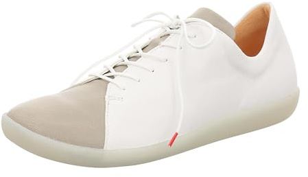 Think! Damen Nature chromfrei gegerbte nachhaltige Wechselfußbett Sneaker, Bianco/Kombi 1000, 40.5 EU