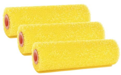 varivendo 3er Set Struktur Walze – Ersatz-Farbroller 25 cm für Wandfarbe und Effekte Farbrolle Farbwalze Malerbedarf