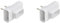 DEBFLEX Rallonge Electrique Prise Adaptateur MultIPrise - TrIPlette lectrique - Triplite 2P 6A Laterale+Eclipse Blanc Vrac 714780 (Lot de 2)