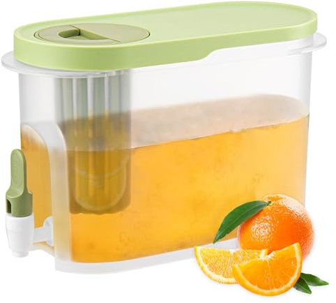 3.5L Large Drink Dispenser with Tap,Fridge Water Dispenser,Water Dispenser Countertop Beverage Dispenser, Large Cold Water Dispenser for Party Drink, Juice, Iced Tea, Lemonade