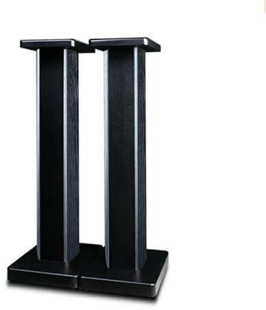 Moubhjd Pieds Enceintes (90cm) Support Haut Parleur Support D'enceinte pour Haut-parleurs Home-Cinema HiFi Bookshelf Box et Satellite Et Anti-Chute Repose-Pieds Antidérapants en Bas