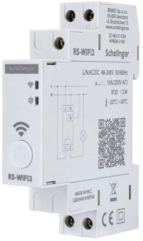 Interruttore orario astronomico Timer WiFi 1 Canale DIN