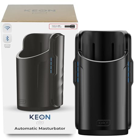 KIIROO KEON Automatischer Masturbator für Männer – Kompatibel mit interaktiven Inhalten via FeelMe AI – Bis zu 230 Stöße/Min – Freihändig & WLAN-fähig – Ohne Stroker