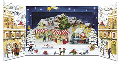 Adventskalender Weihnachtszauber in der Stadt: Pop-Up-Adventskalender zum Aufstellen