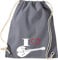 Shirtstown, Sac de gym Musique I Love Mandoline, gris