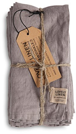 Lovely Linen NL0350 Misty Serviette Leinen Grey (1 Stück)