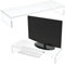 DuraClear Supporto per monitor in acrilico DuraClear - Rialzo di 8,9 cm e largo 50,8 cm - Solleva il monitor e organizza il tuo spazio di lavoro