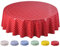 Home Direct Wachstuch Tischdecke Abwaschbar Rund 140cm Kleine Tupfen Rot