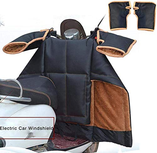 Scooter Beinschutz Stulpen Handschuhe, Winter Beinschutzdecke Beinabdeckung Daunen Baumwolle Warmer Bein Lap Schürze Regenschutz Wetterschutz Winddicht Für Motorroller Roller ,Withoutsideprotectiona