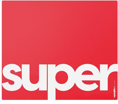 Pulsar Superglide Glass Gaming Mouse Pad v2 ALUMINO-Silicate Glass Surface Anti-Slip Fully Molded high-Density Silicone Rubber 19.3in x 16.5in (XL, Red)