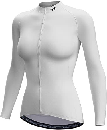 Wulibike Radtrikot Damen Langarm Fahrradtrikot Atmungsaktiv Rennrad Trikot