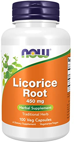 Now Foods, Licorice Root (Süßholzwurzel), 450 mg, 100 vegane Kapseln, Laborgeprüft, Lakritzwurzel, Glutenfrei, Sojafrei, Vegetarisch