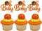Gyufise 24Pcs Basketball Oh Baby Cupcake Toppers Basketball Player Scene Themed Cake Fruit Picks for Sports Theme Babyshower Birthday Event Party Supply Decorations