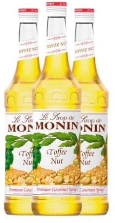 Schnapp MoninCocktail Sirope Nuez de Caramelo Toffee Nut Noix de caramel 70 cl (Caja de 3 Botellas de 70 cl)
