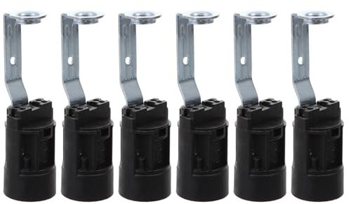 Angoily Douilles De Remplacement E14 Avec Support Pour Lampes DéCoratives, Hauteur Ajustable 70Mm, Lot De 6 PièCes, Accessoires Pour Lampes Et Lustres