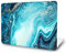 AMCJJ Kompatibel mit MacBook Air 13 Zoll Hülle 2017-2010 A1466/A1369,Schutzhülle Cover,Blauer Marmor