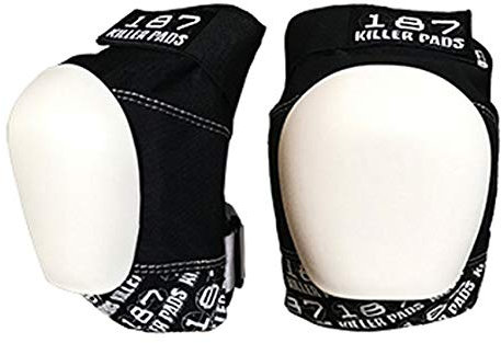 Genérico 187 PRO KNEE BLACK/WHITE WHITE CAP JR