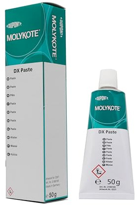 Molykote DX Paste 50g 1.75oz Lubricant White High Temperature Anti-Seize Grease Lubrication Paste for Plastic Gear Watch Applications Industrial Automotive