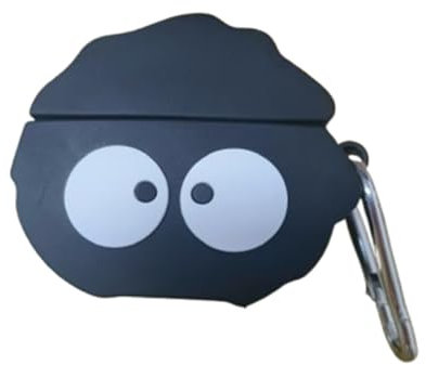GULVQYF Bonita y popular funda de auriculares para AirPods 4 con gancho, divertida y creativa para AirPods de 4ª generación (2024) para niños y niñas, color negro