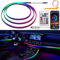 LED Innenbeleuchtung Auto, 110cm Ambientebeleuchtung Auto Strip, USB-Innenraumbeleuchtung, Faseroptikstreifen, Ambient Lighting, APP Neonbeleuchtung, RGB Beleuchtung