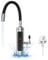 Kitchen Tap Instant Hot Water Tap, Electric Hot Water Tap, Kitchen Sink Mixer Instant Boiling Water Taps, 360° Swivel Faucet with LED Display for Home Facilities(British Plug)