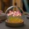 Danolt Violett TulpenNachtlicht, Tulpe Lampe Blumenlampe für Mädchen und Frauen