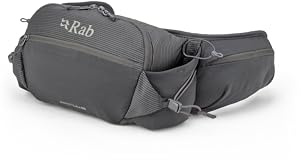 Rab Protium Gürteltasche, 6 Stück, anthrazit, One Size, Outdoor | Ultraleicht, atmungsaktiv, für Trailrunning und Wandern