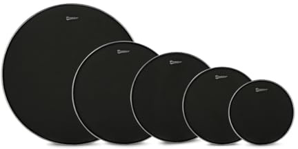 Premier 22 5pc Mesh Trommelfell Pack | Perfekt für Leises Üben, Größen 10/12/14/16/22 Zoll, Realistisches Rebound, Langlebige 2-Lagige Konstruktion