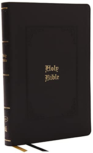 KJV Holy Bible: Giant Print Thinline Bible, Black Leathersoft, Red Letter, Comfort Print: King James Version (Vintage Series)