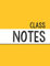 Yellow Class Notebook: 100 numbered pages, college-ruled, fillable table of contents for quick note retrieval, colors for each subject (Class Notes, vibrant colors)
