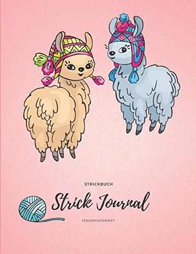Strickbuch: Strick Journal, Strickmusterheft, Strickpapier Buch, Seiten Kariert und Blanko