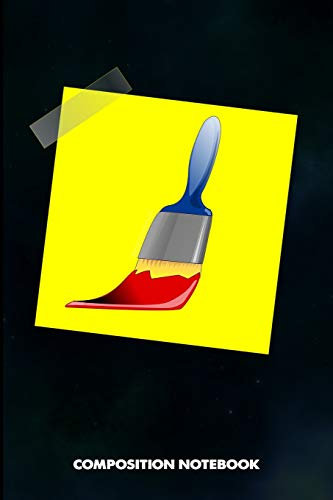 Composition Notebook: Painter Yellow sticker, Birthday Journal for Painting Design Professionals to write on