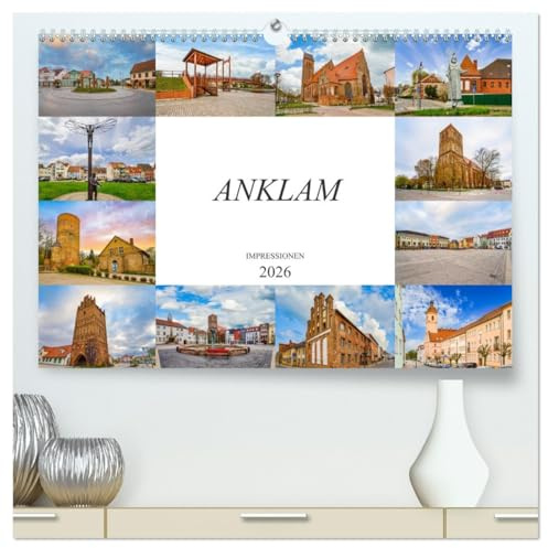 Anklam Impressionen (hochwertiger Premium Wandkalender 2026 DIN A2 quer), Kunstdruck in Hochglanz: Die Stadt Anklam, festgehalten auf zwölf wunderschönen Bildern (CALVENDO Orte)