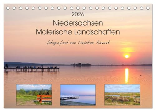Niedersachsen - Malerische Landschaften (Tischkalender 2026 DIN A5 quer), CALVENDO Monatskalender: Malerische Landschaften zum Träumen (CALVENDO Natur)